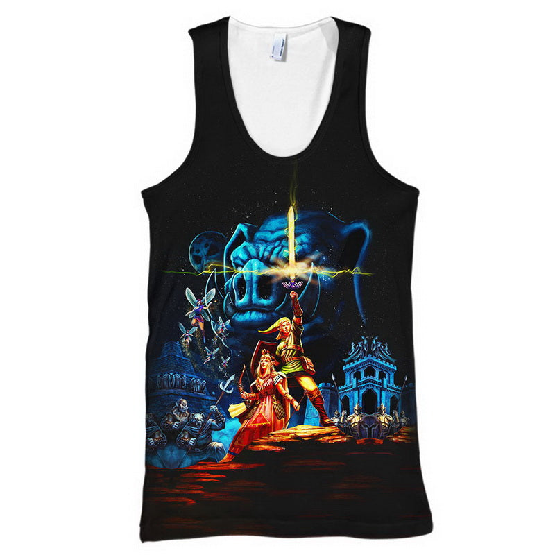 Princess Zelda And Link Hoodie / T-Shirt
