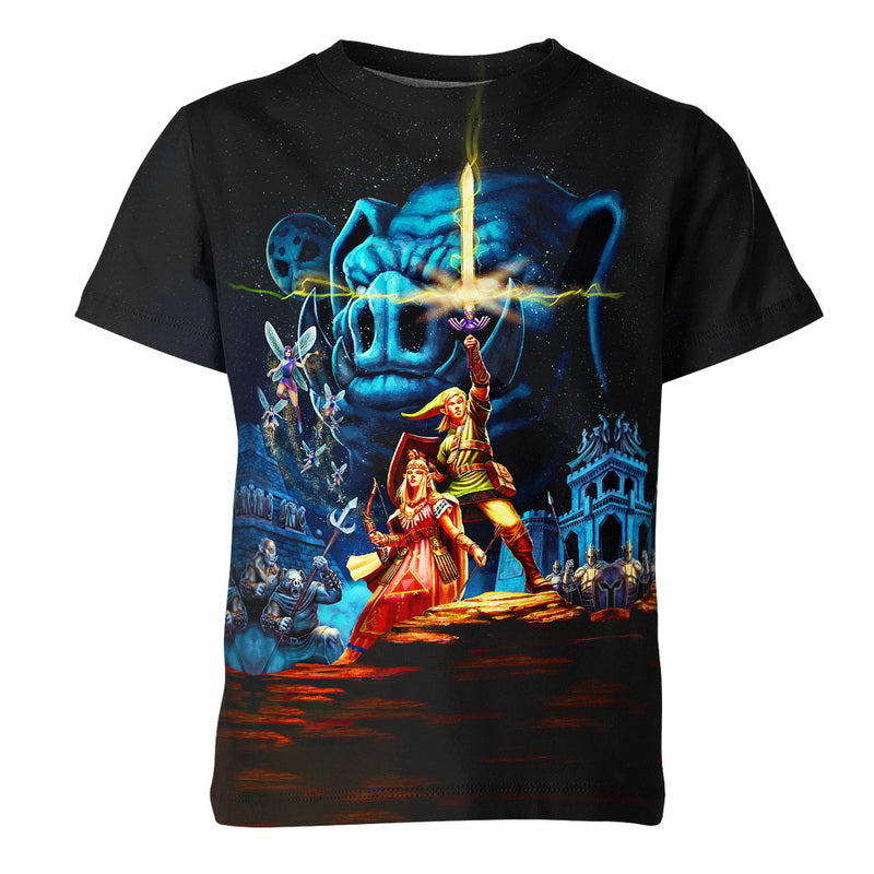 Princess Zelda And Link Hoodie / T-Shirt