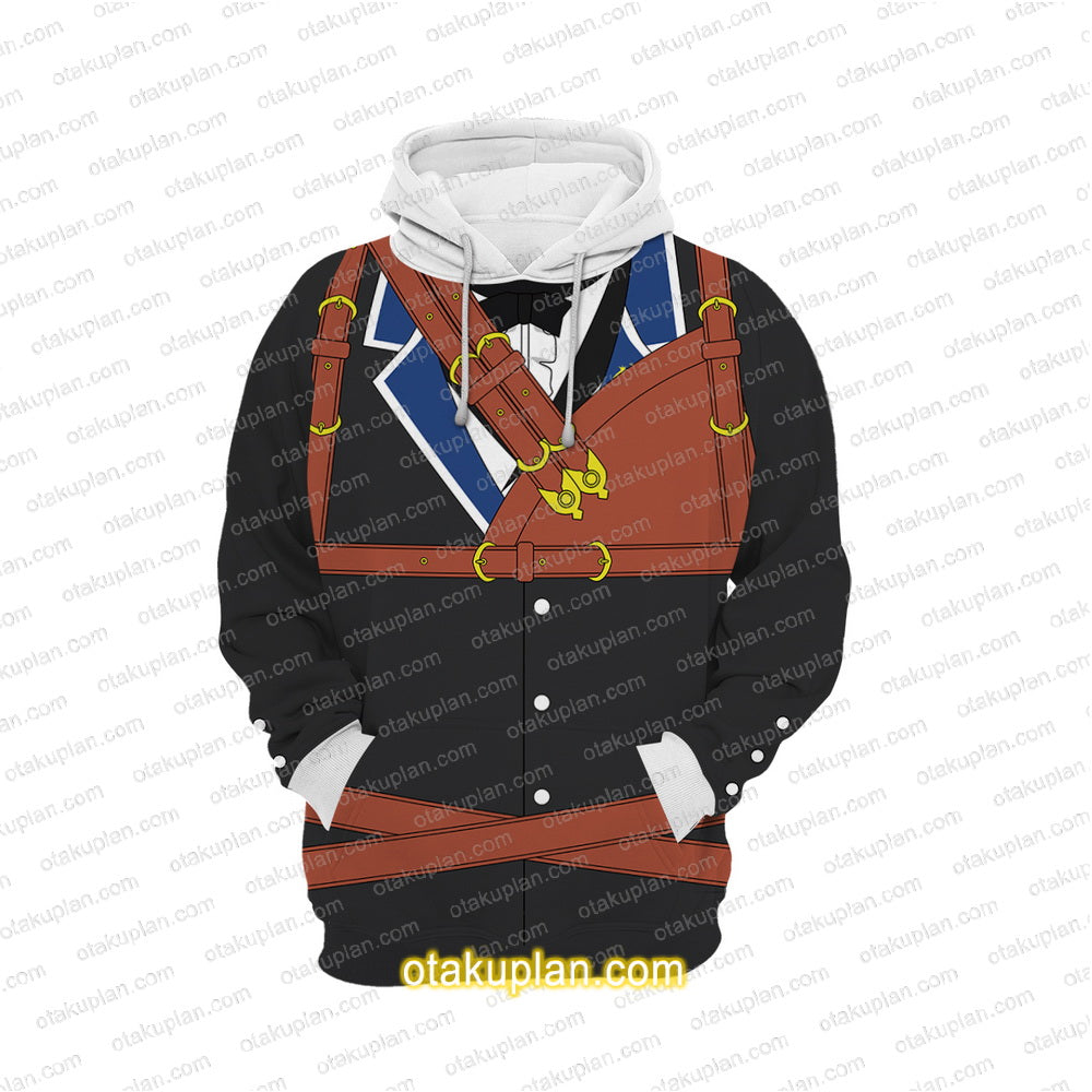 ReZero Wilhelm van Astrea Combat outfit Cosplay Hoodie