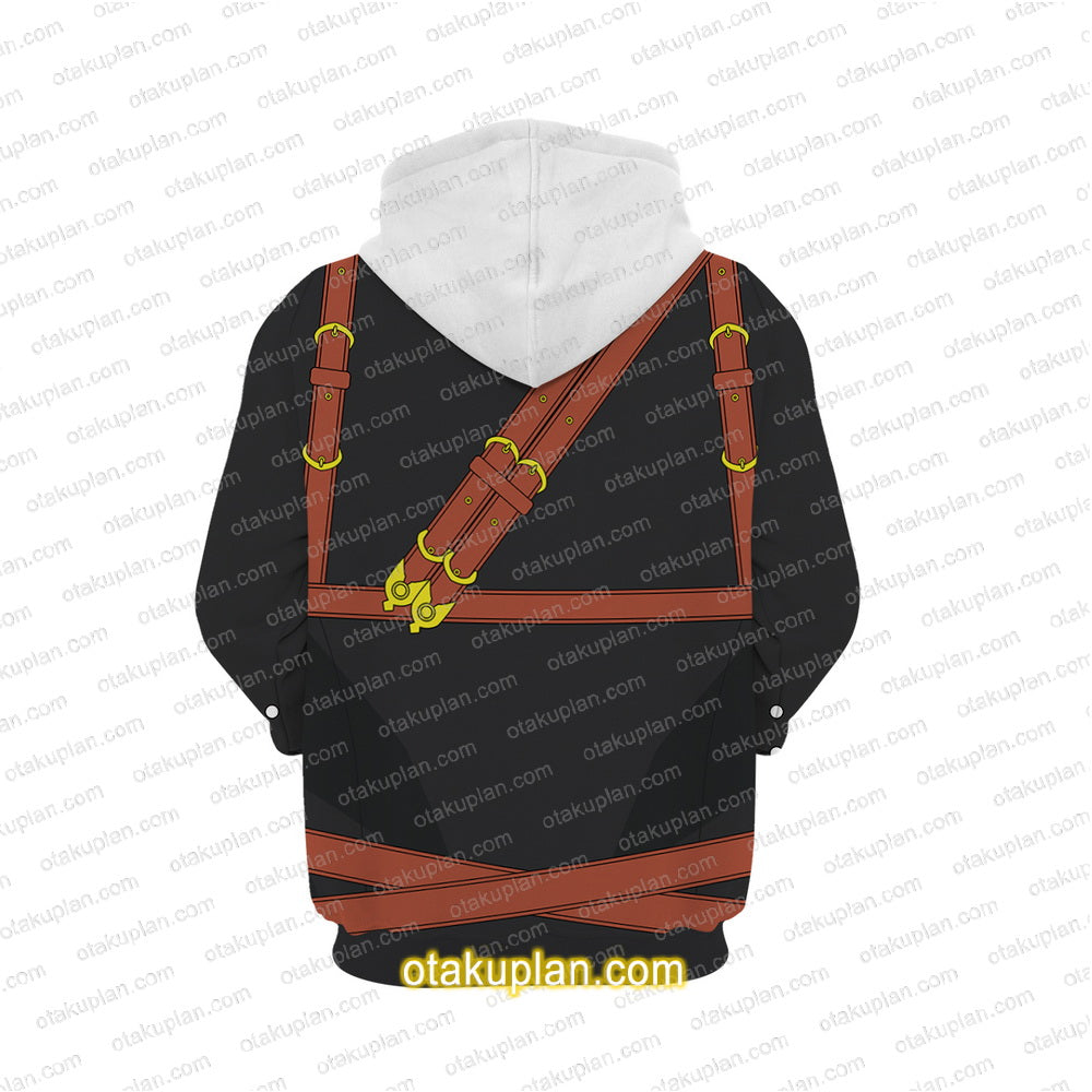 ReZero Wilhelm van Astrea Combat outfit Cosplay Hoodie