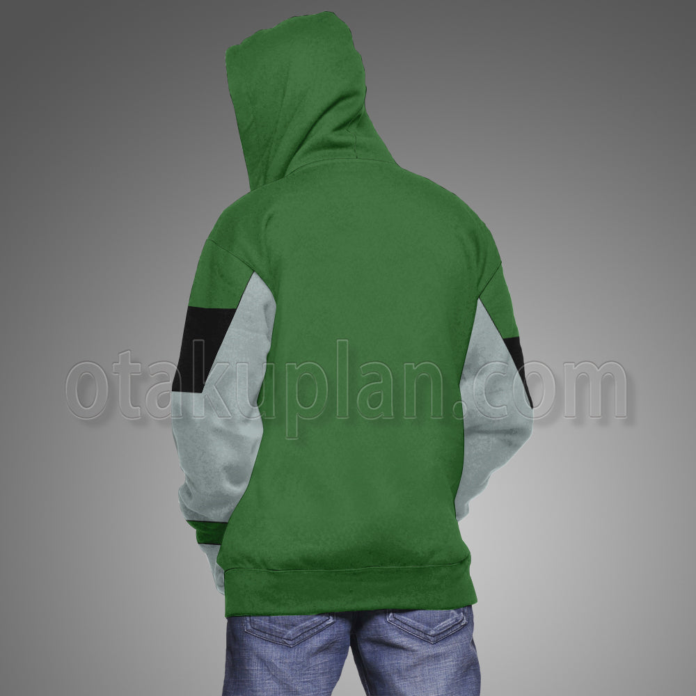 Rick And Morty Green Uniform Cosplay Hoodie