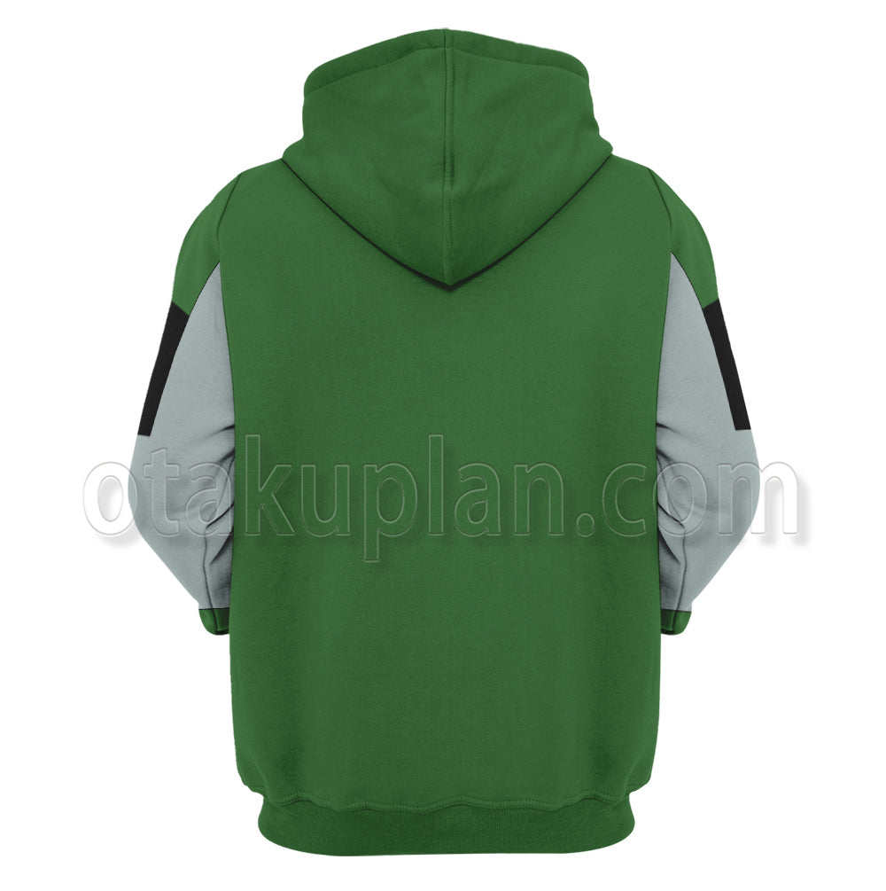 Rick And Morty Green Uniform Cosplay Hoodie
