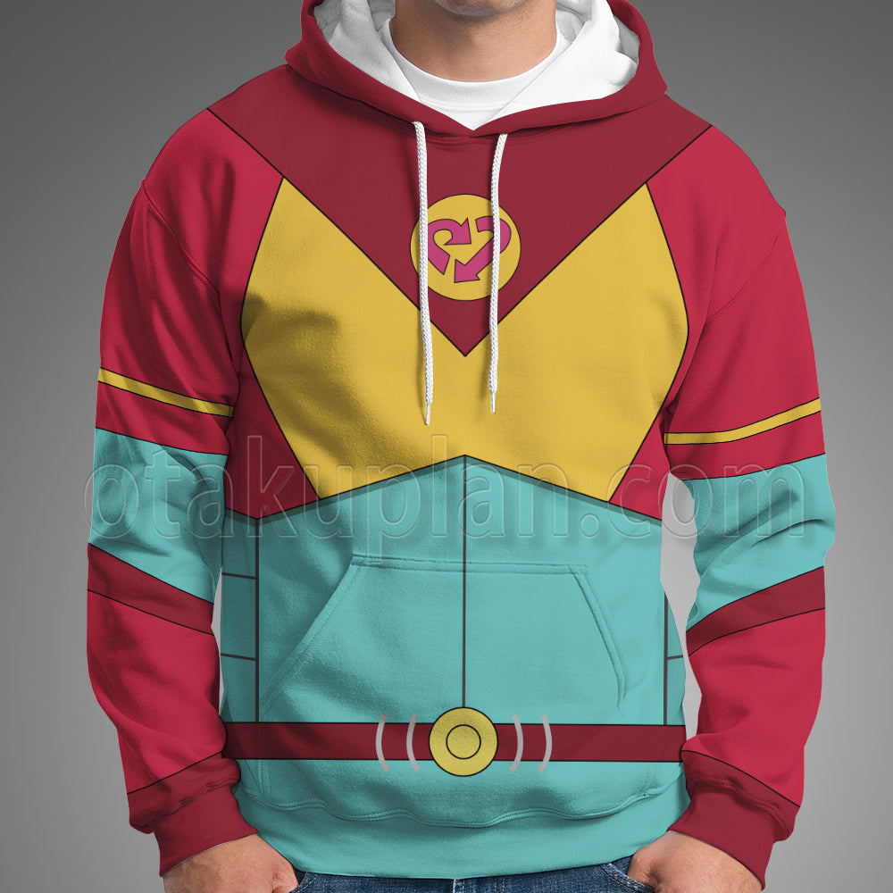 Rick And Morty Planetina Red Uniform Cosplay Hoodie
