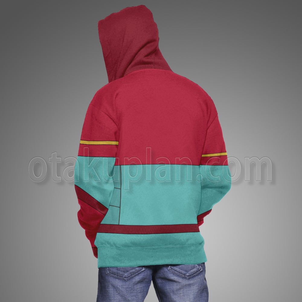 Rick And Morty Planetina Red Uniform Cosplay Hoodie