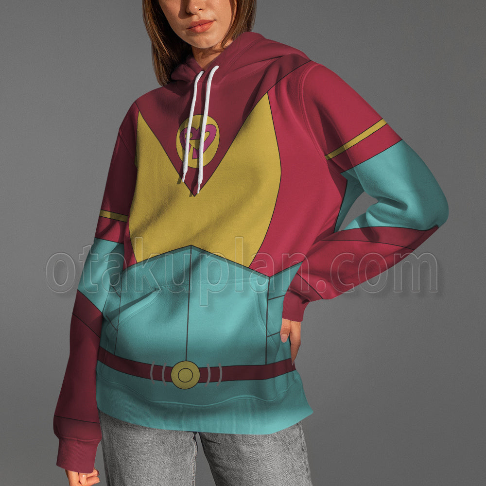 Rick And Morty Planetina Red Uniform Cosplay Hoodie