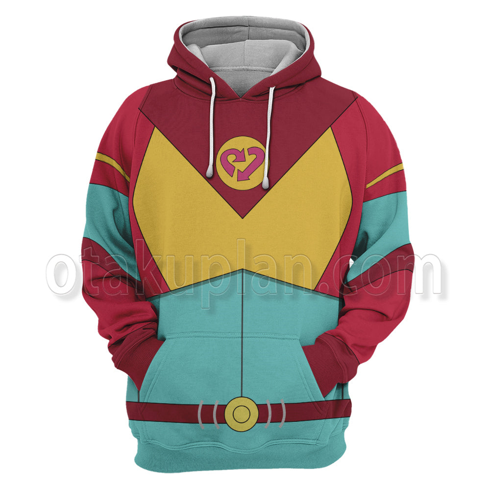 Rick And Morty Planetina Red Uniform Cosplay Hoodie