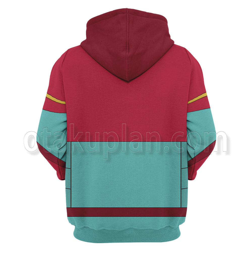 Rick And Morty Planetina Red Uniform Cosplay Hoodie