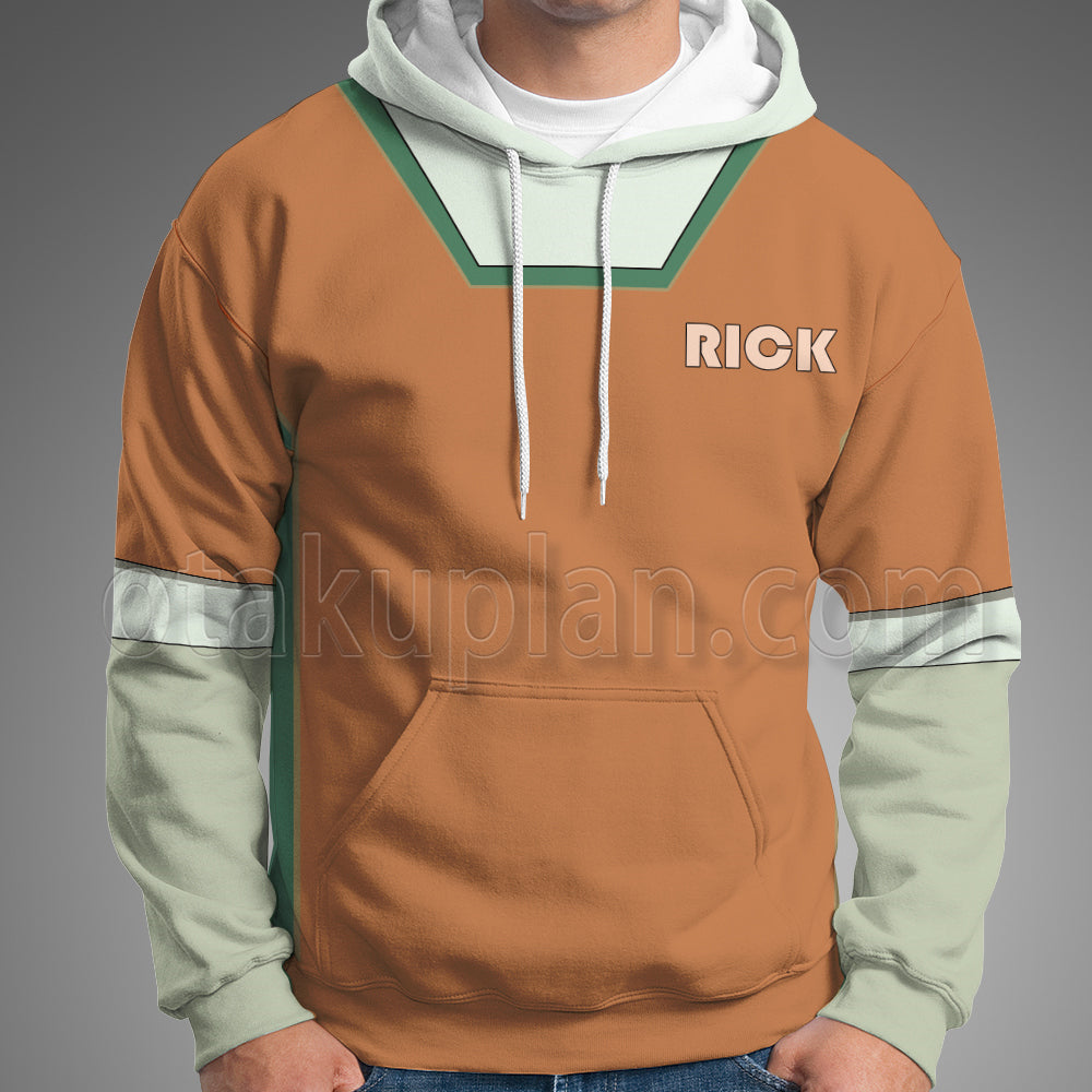 Rick And Morty Rick Prison Uniform Cosplay Hoodie