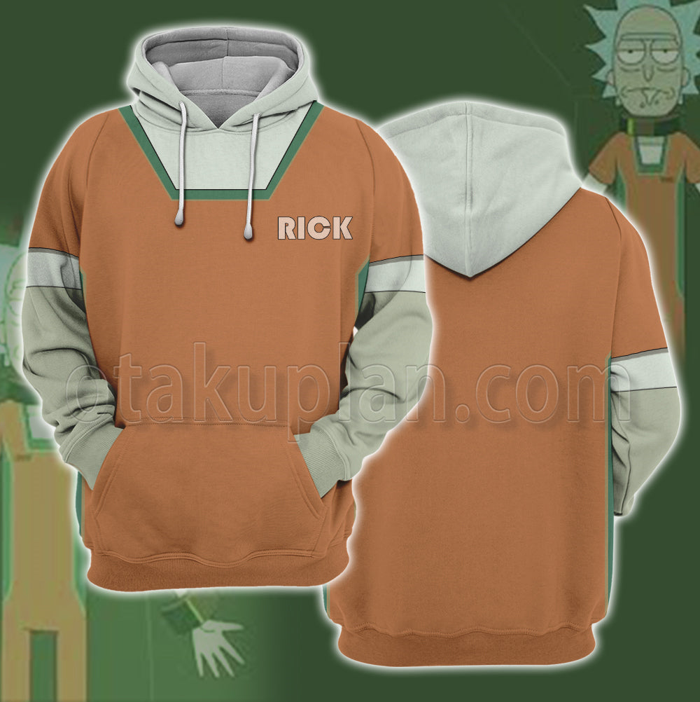 Rick And Morty Rick Prison Uniform Cosplay Hoodie