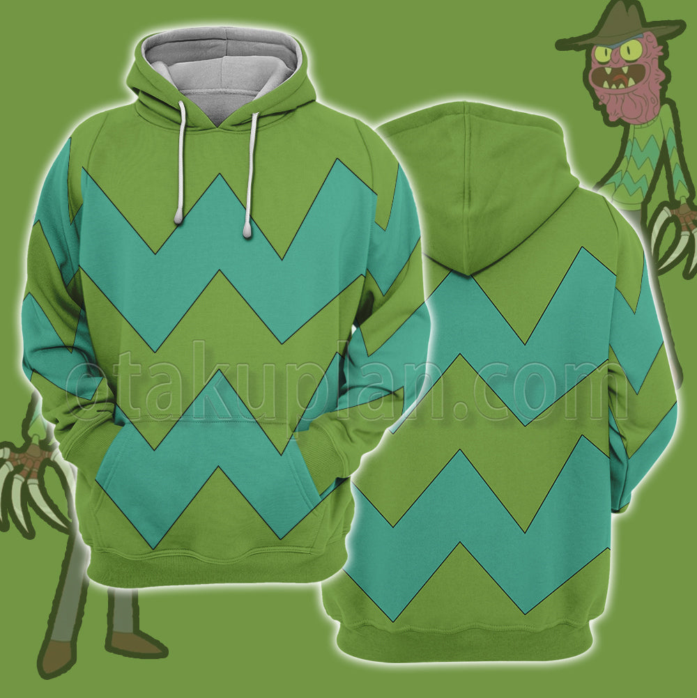 Rick And Morty Scary Terry Green Cosplay Hoodie