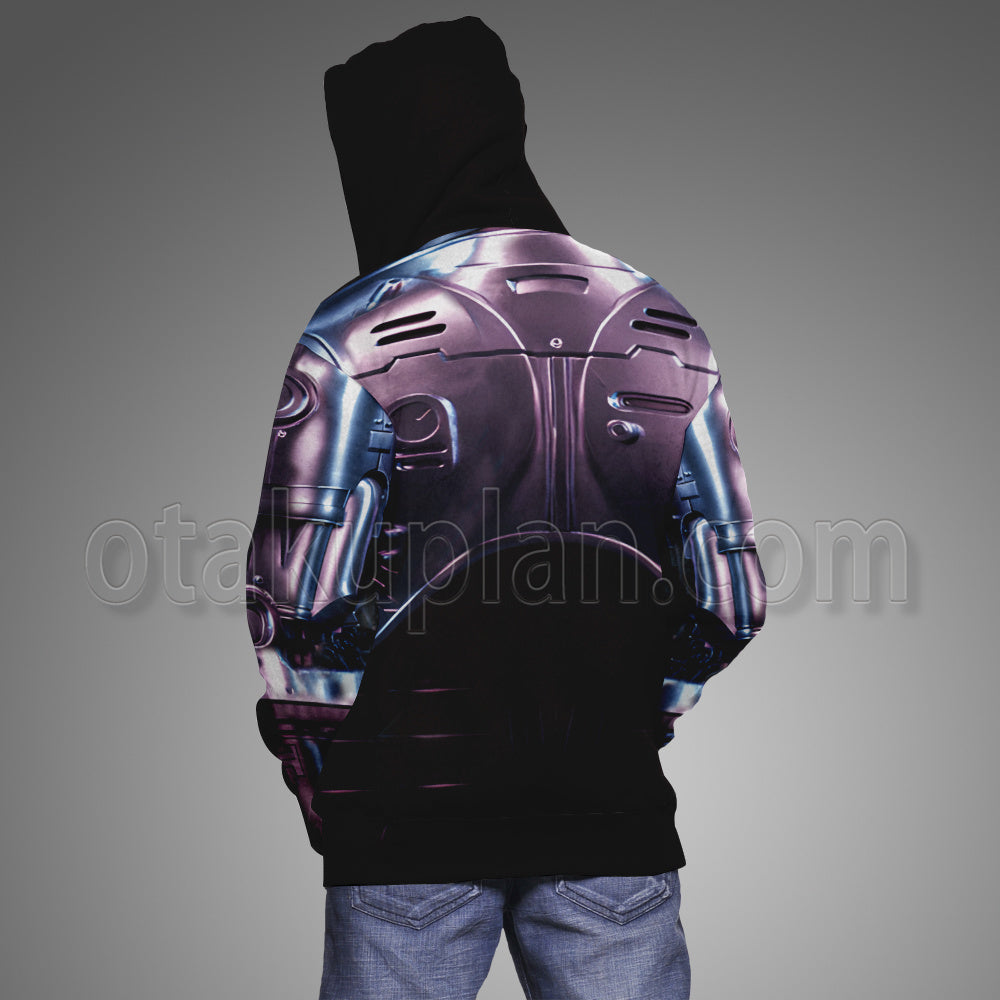 Robo Cop Rogue City Alex Murphy Armor Classics Cosplay Hoodie