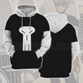 Scott Pilgrim Takes Off Todd Ingram Black Skull Pattern Cosplay Hoodie
