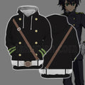 Seraph Of The End Imperial Demon Army Black Uniform Cosplay Hoodie