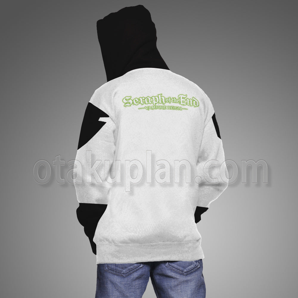 Seraph Of The End Season 2 Mikaela Hyakuya White Cosplay Hoodie