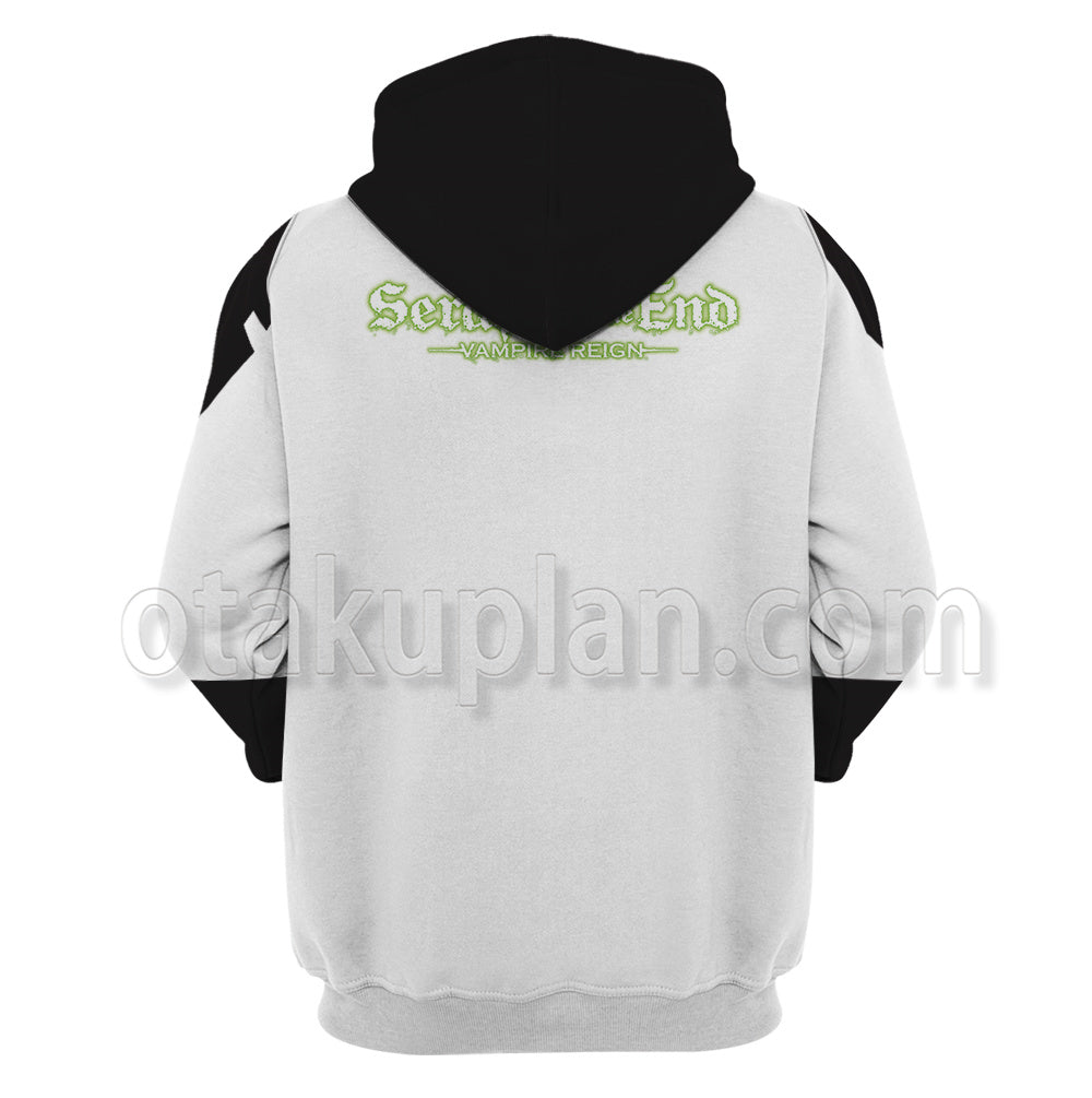 Seraph Of The End Season 2 Mikaela Hyakuya White Cosplay Hoodie