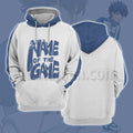 Shangri-La Frontier Rakuro Hizutome White Name Cosplay Hoodie