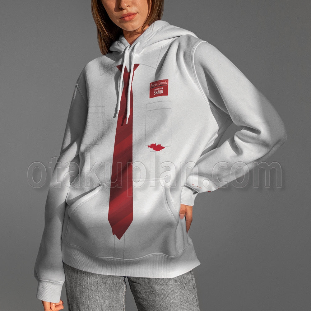 Shaun Of The Dead Shaun Bloody Clothes Cosplay Hoodie