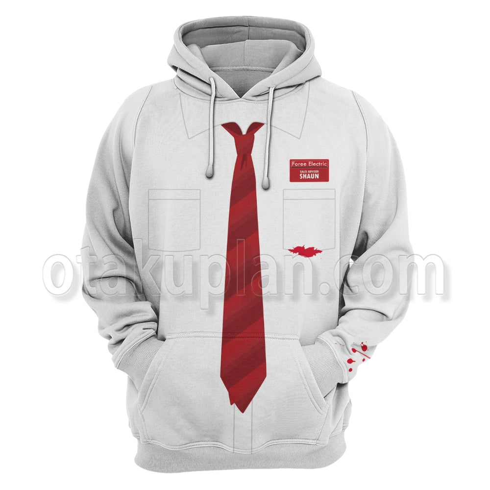 Shaun Of The Dead Shaun Bloody Clothes Cosplay Hoodie