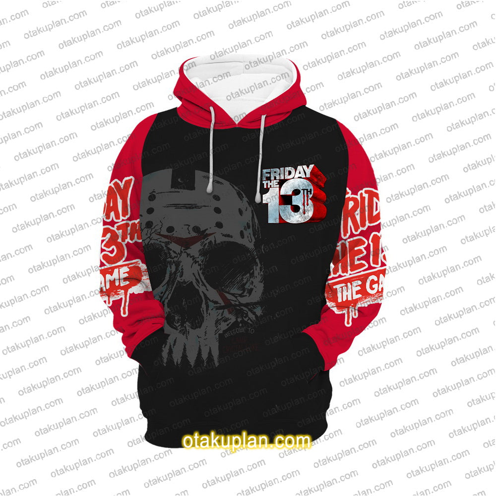 Skull Inspired Horror Friday The 13th Logo Hoodie