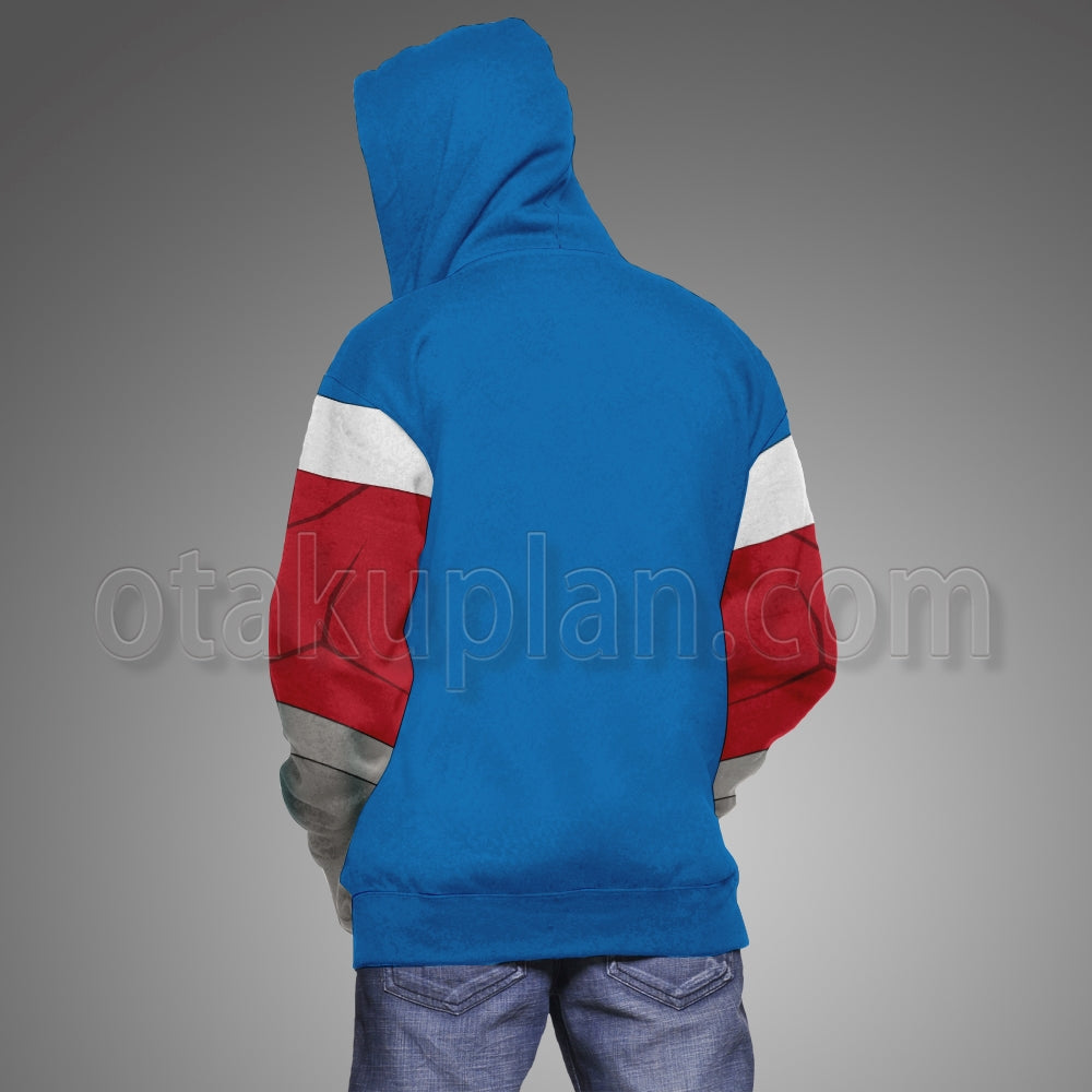 Sky High Steve Stronghold The Commander Battle Suit Cosplay Hoodie