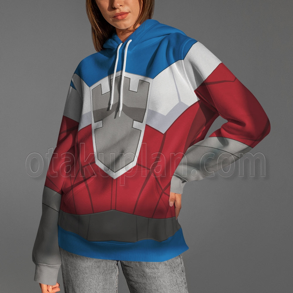 Sky High Steve Stronghold The Commander Battle Suit Cosplay Hoodie