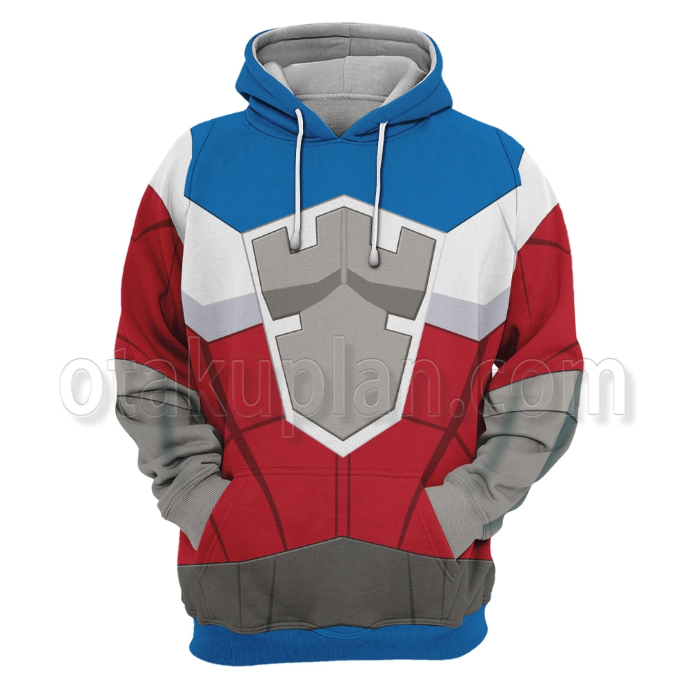 Sky High Steve Stronghold The Commander Battle Suit Cosplay Hoodie