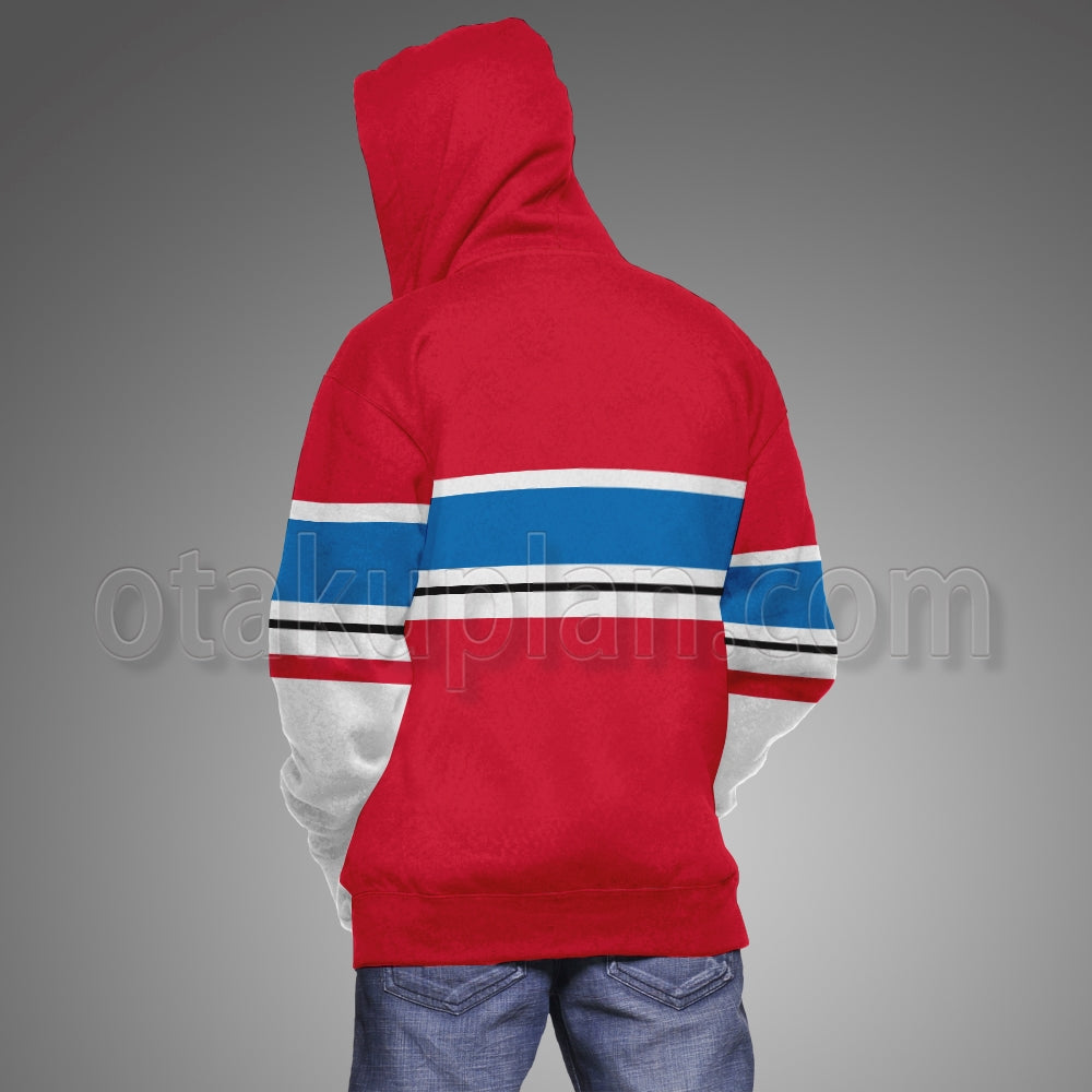 Sky High Will Stronghold Red Plainclothes Cosplay Hoodie