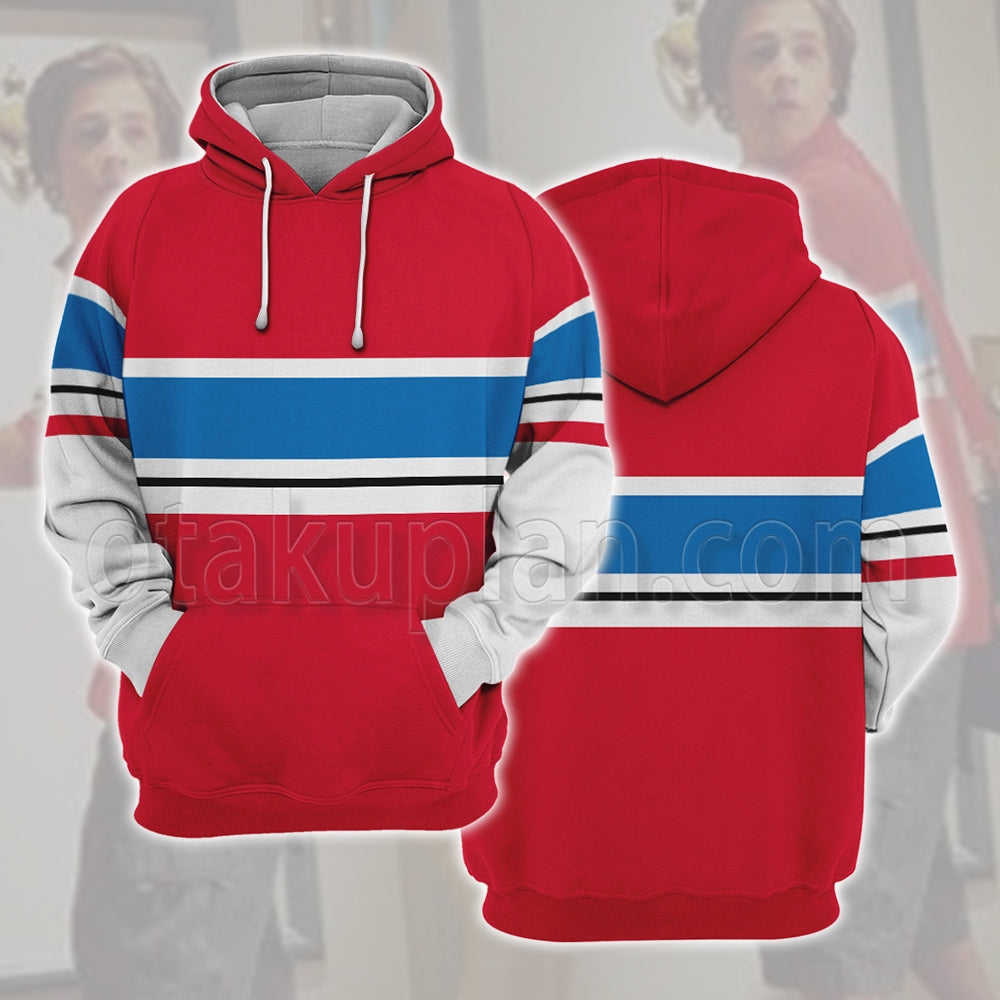 Sky High Will Stronghold Red Plainclothes Cosplay Hoodie