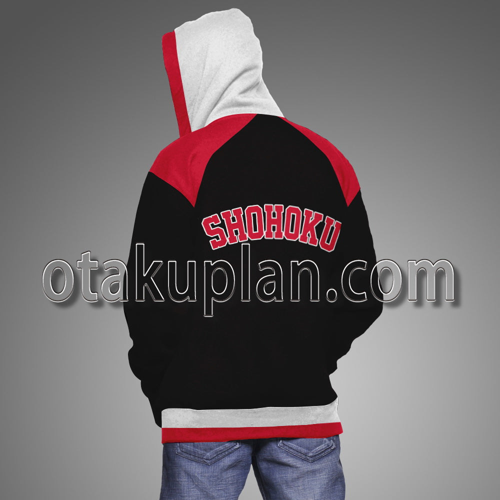 Slam Dunk SHOHOKU Basketball Team Black Jacket Cosplay Hoodie