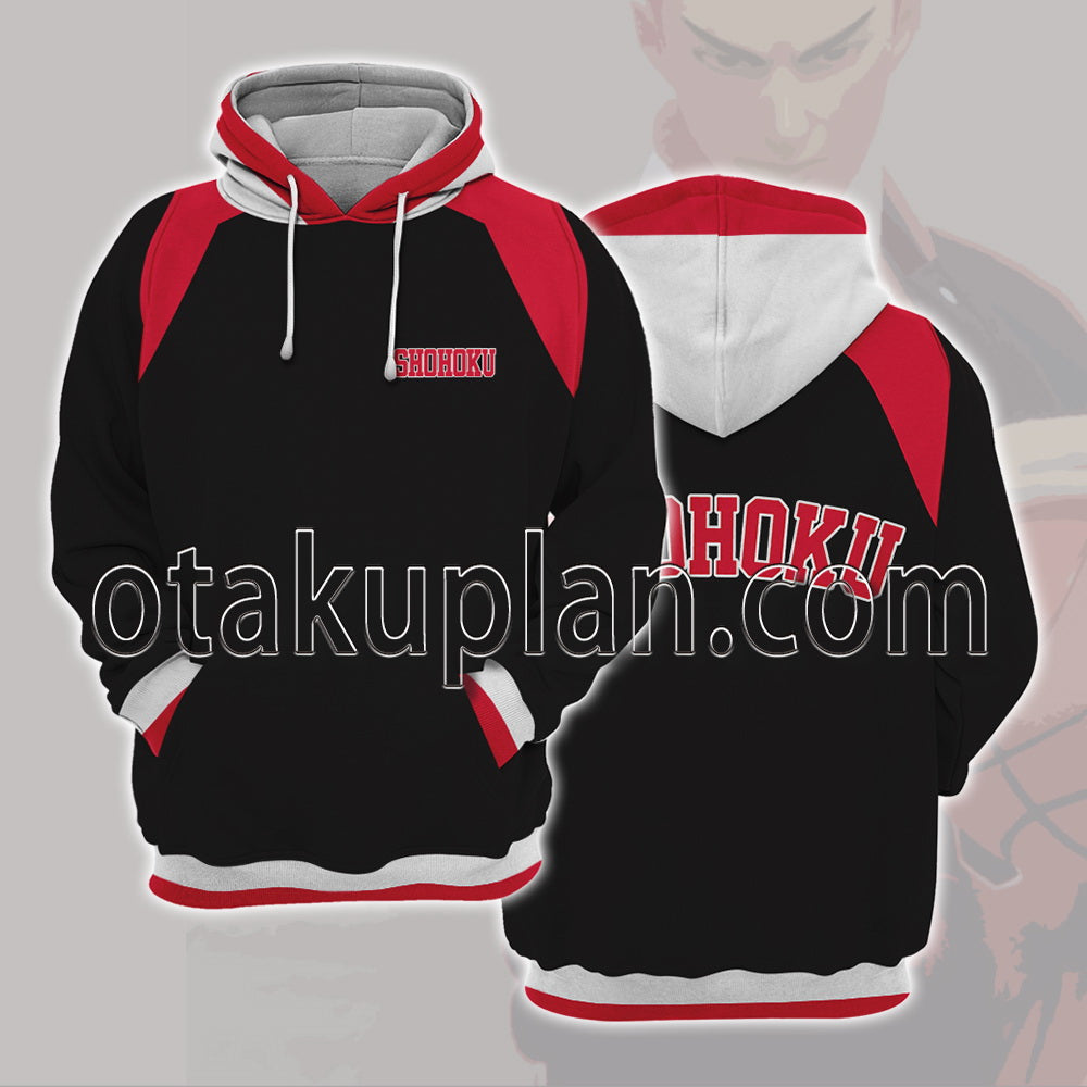 Slam Dunk SHOHOKU Basketball Team Black Jacket Cosplay Hoodie