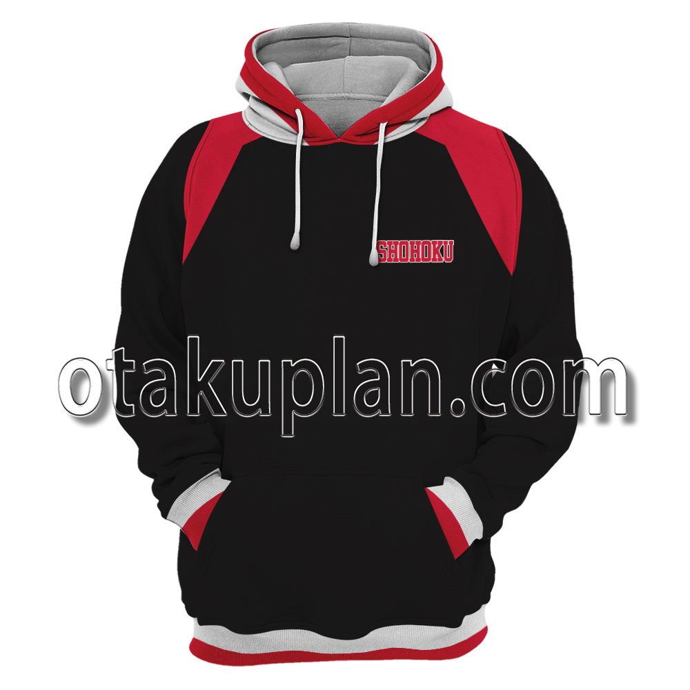 Slam Dunk SHOHOKU Basketball Team Black Jacket Cosplay Hoodie