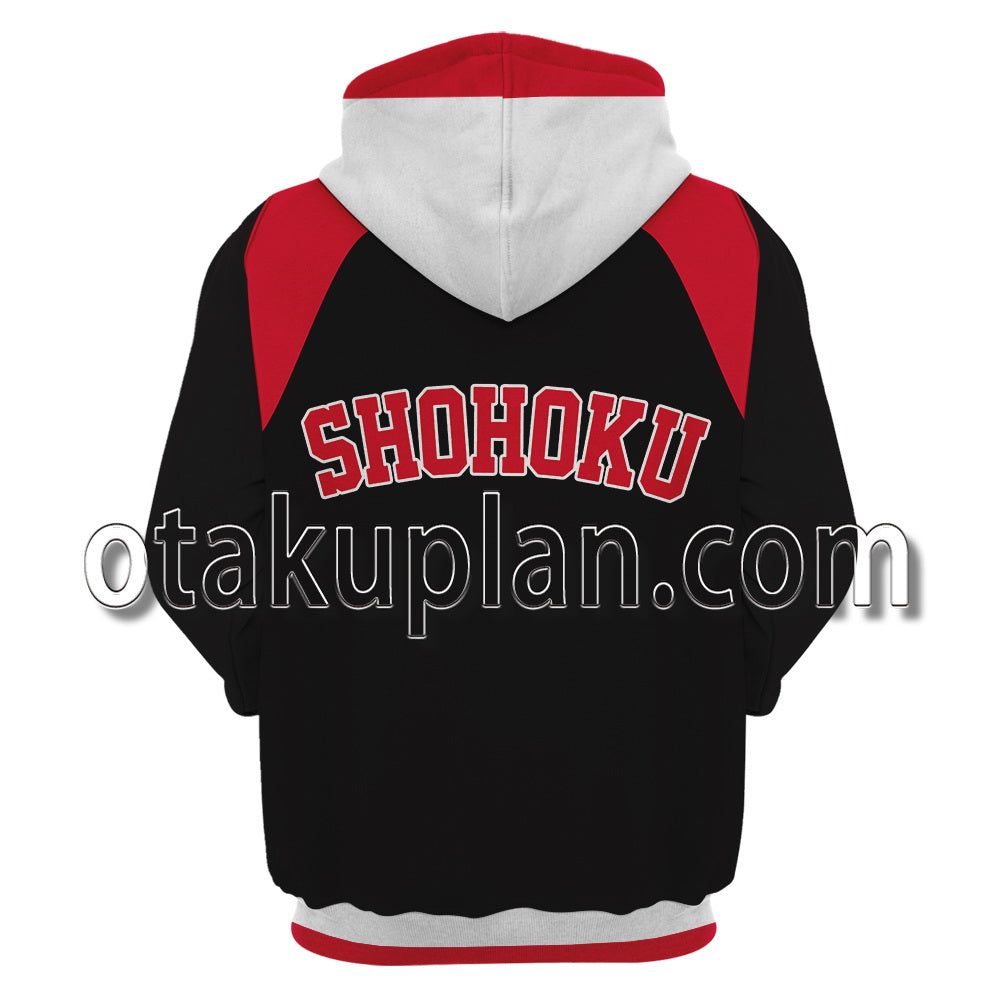 Slam Dunk SHOHOKU Basketball Team Black Jacket Cosplay Hoodie