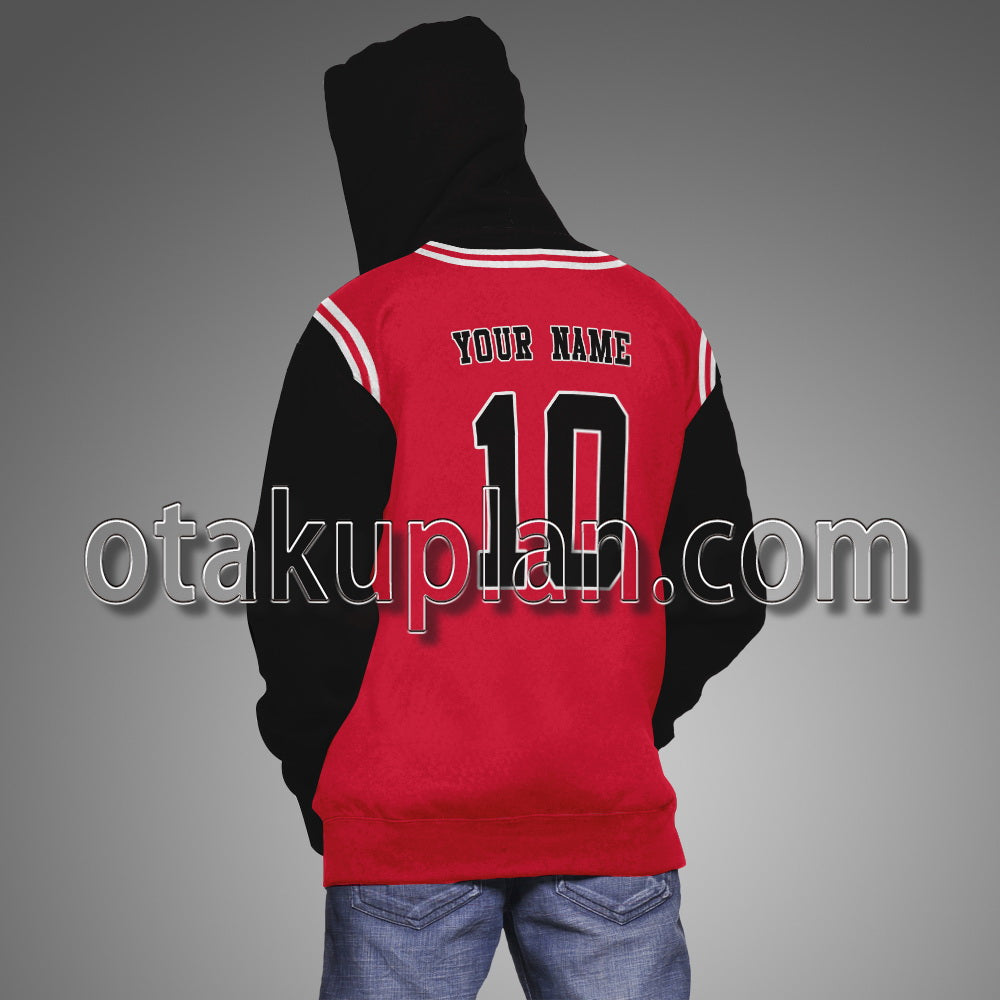 Slam Dunk SHOHOKU Basketball Team Jacket Custom Name Cosplay Hoodie