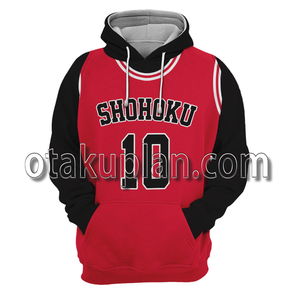 Slam Dunk SHOHOKU Basketball Team Jacket Custom Name Cosplay Hoodie