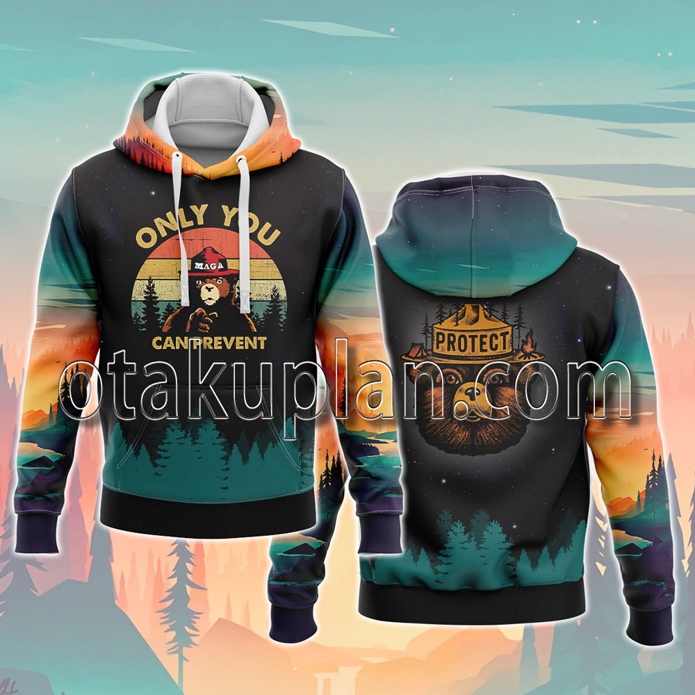 Smokey Bear Logo Hoodie