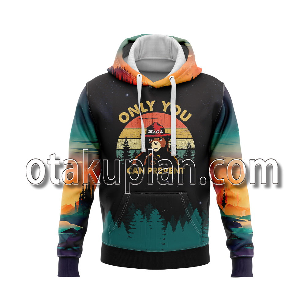 Smokey Bear Logo Hoodie