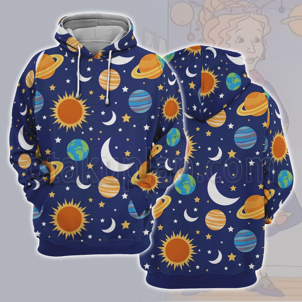 Space Adventures The Magic School Bus Miss Frizzle Cosplay Hoodie