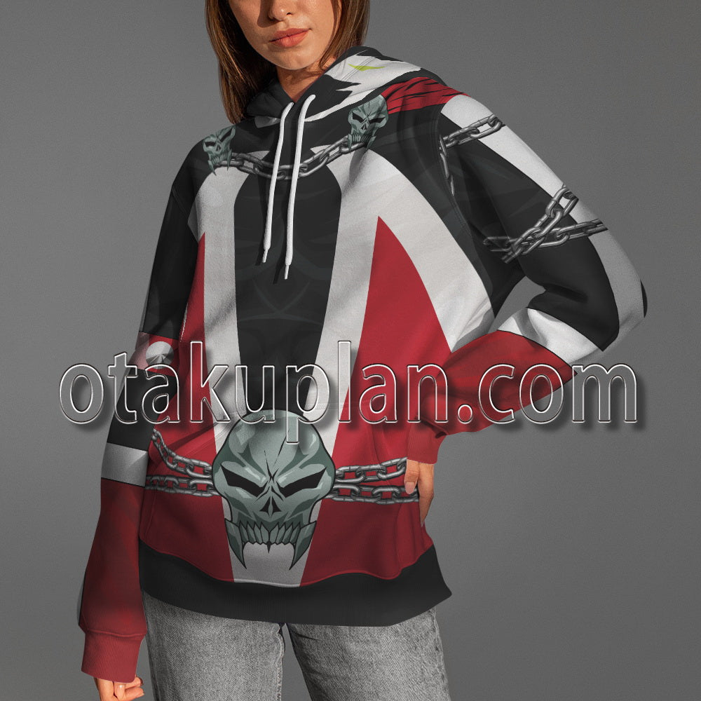 Spawn Battle Suit red Cosplay Hoodie