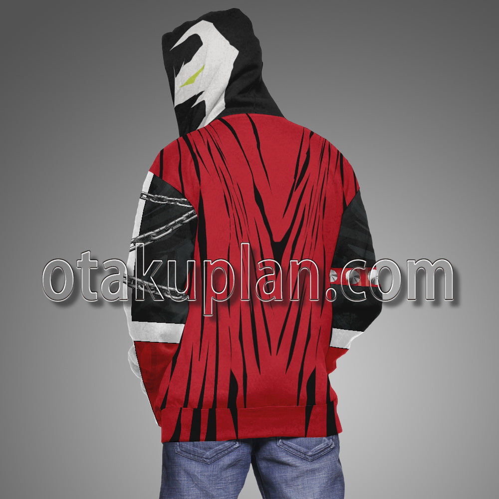 Spawn Battle Suit red Cosplay Hoodie