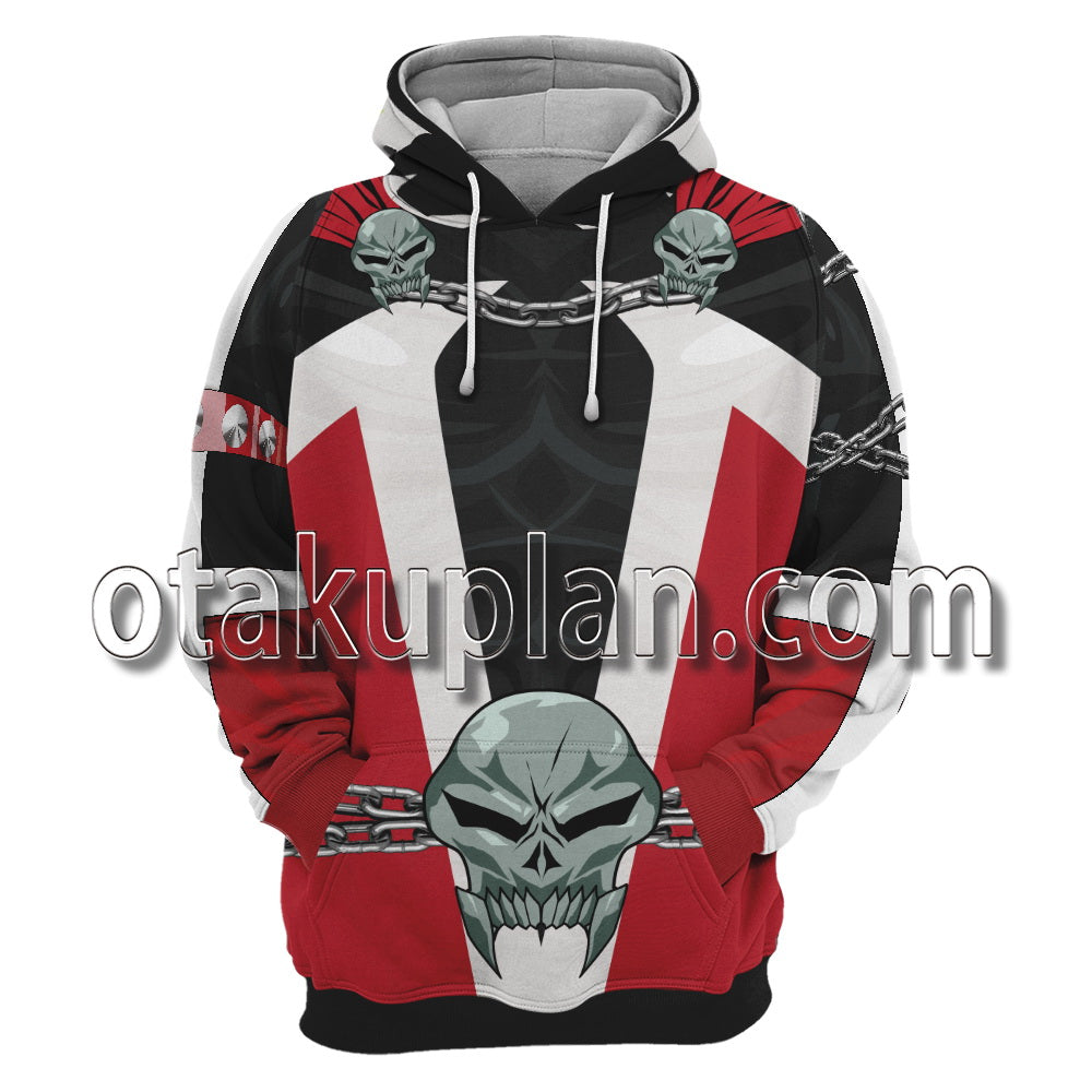 Spawn Battle Suit red Cosplay Hoodie