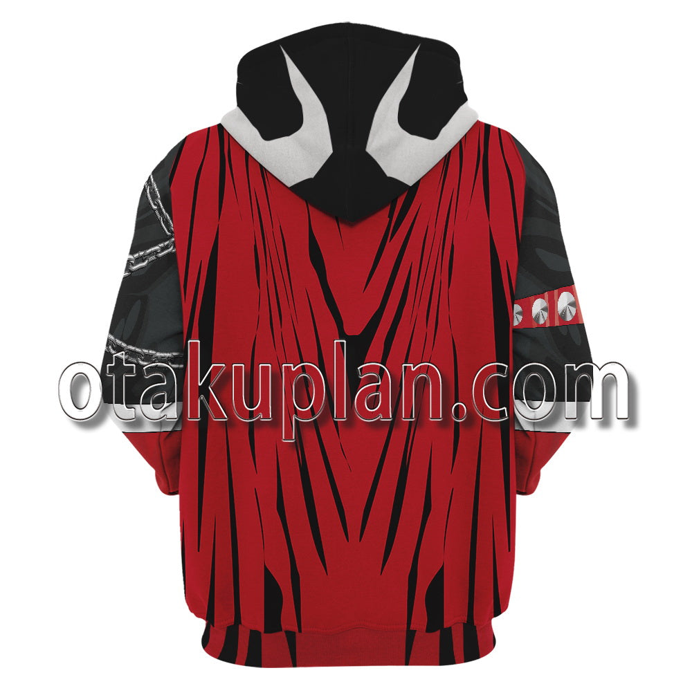 Spawn Battle Suit red Cosplay Hoodie