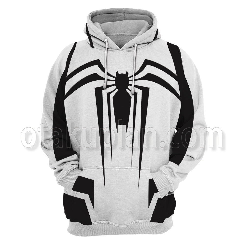 Spider Hero 2 Antivenom Suit White Uniform Cosplay Hoodie