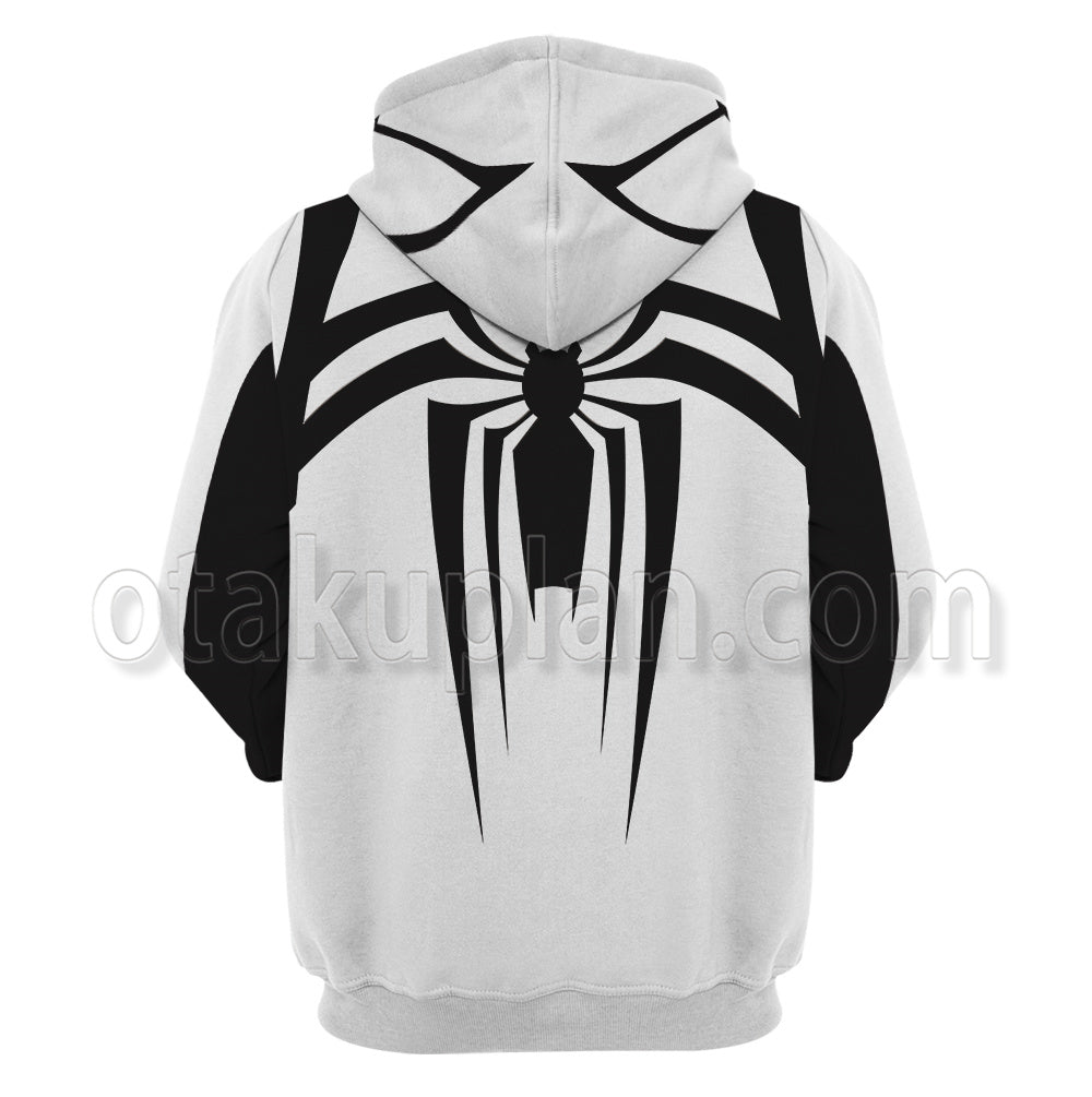 Spider Hero 2 Antivenom Suit White Uniform Cosplay Hoodie