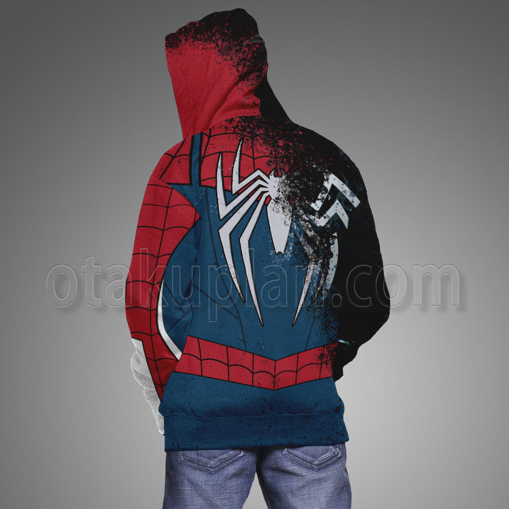 Spider Hero 2 Peter Parker Venom Parasitism Advanced Suit 2 Cosplay Hoodie
