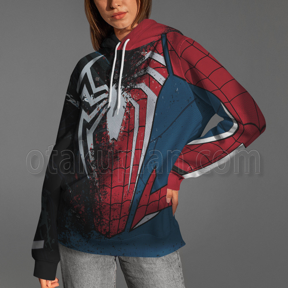 Spider Hero 2 Peter Parker Venom Parasitism Advanced Suit 2 Cosplay Hoodie