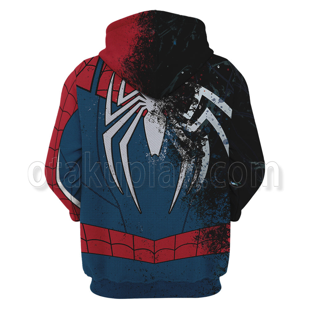 Spider Hero 2 Peter Parker Venom Parasitism Advanced Suit 2 Cosplay Hoodie