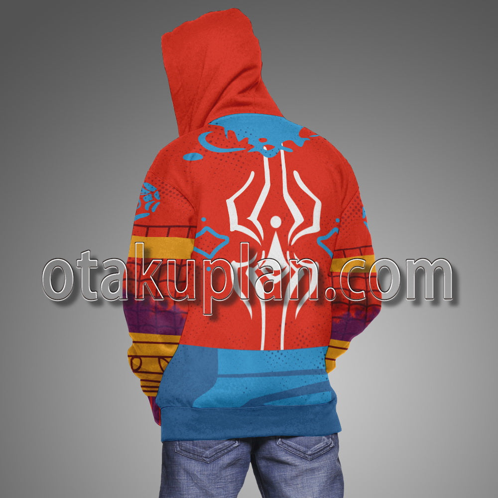 Spider Hero Across the Spider Verse Pavitr Prabhakar Cosplay Hoodie