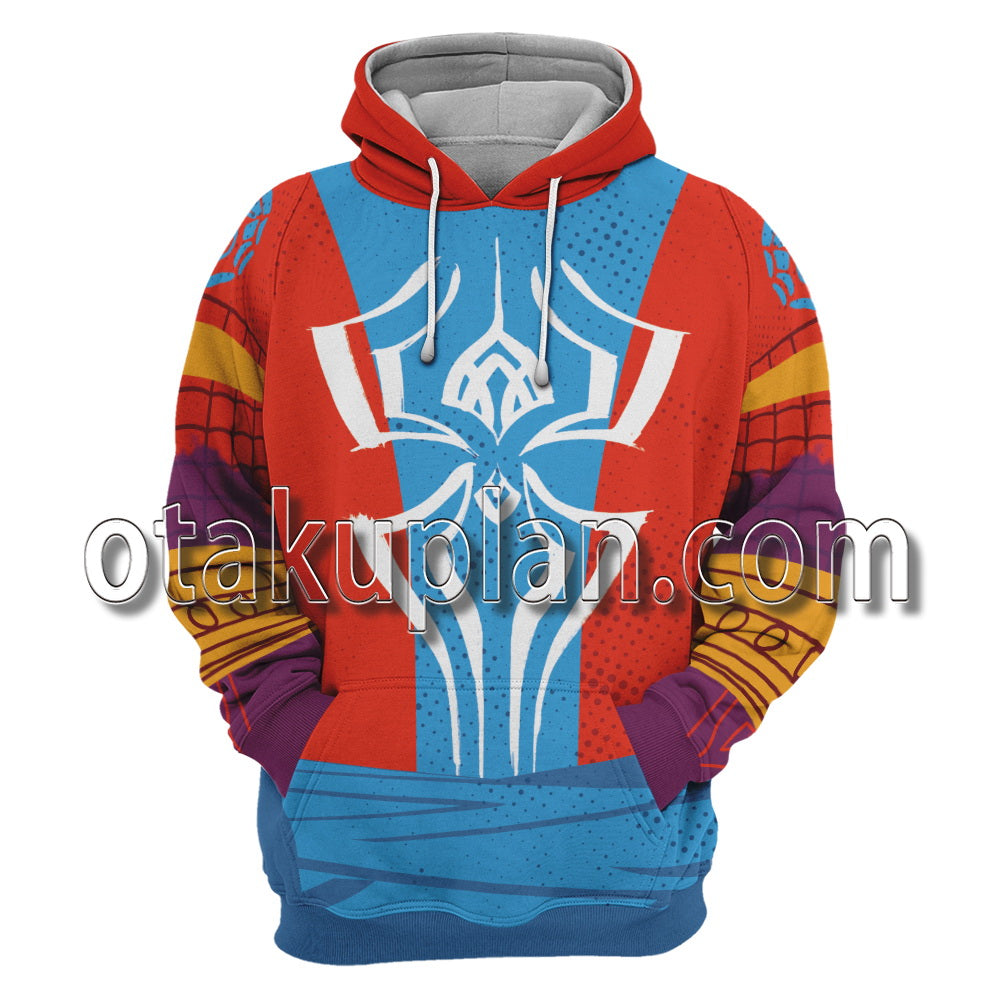 Spider Hero Across the Spider Verse Pavitr Prabhakar Cosplay Hoodie