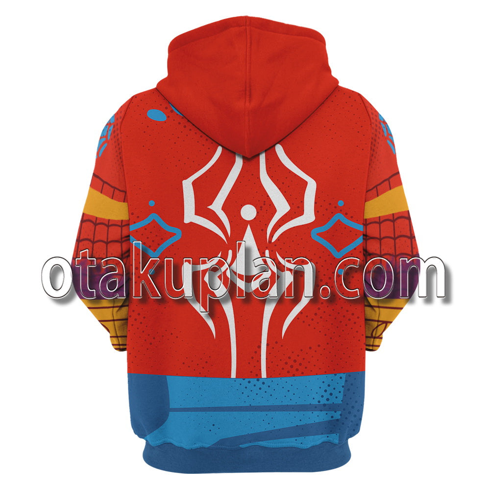 Spider Hero Across the Spider Verse Pavitr Prabhakar Cosplay Hoodie