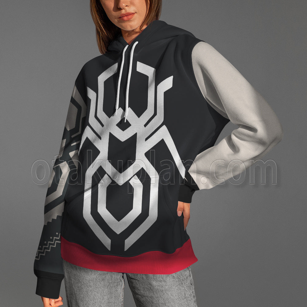 Spider Man Movie Anya Corazon Tattoo Battle Uniform Cosplay Hoodie
